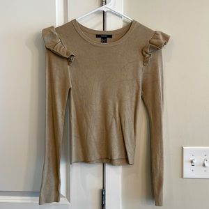 Forever 21 ruffle sleeve sweater